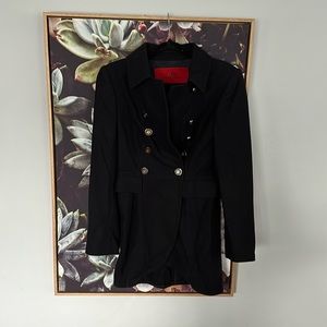 CH CAROLINA HERRERA WOOL NAVY COAT